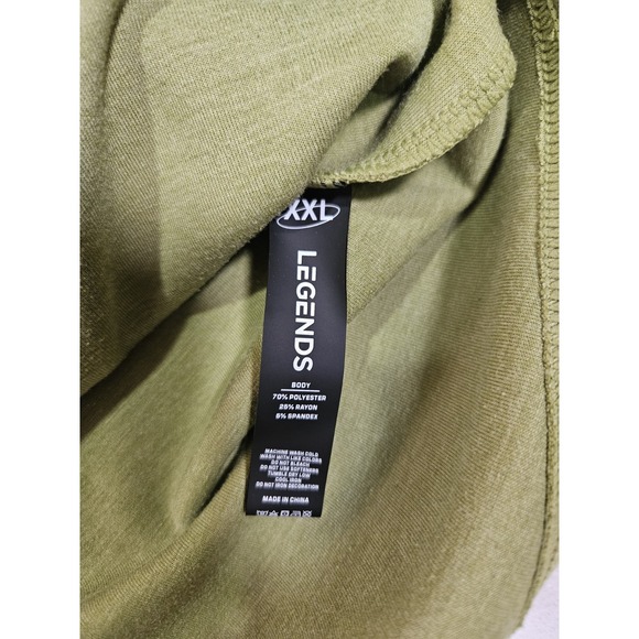 Legends Hoodie Men's XXL Green  Hawthorne Tech Pullover Performance Stretch - Picture 4 of 8
